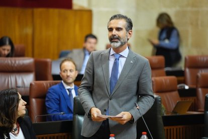 El consejero de Agricultura, Pesca, Agua y Desarrollo Rural, Ramón Fernández-Pacheco.