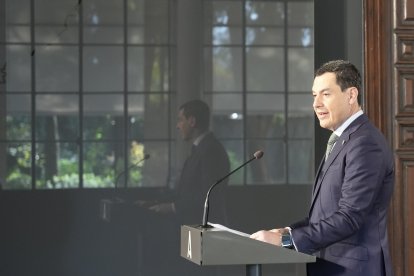 El presidente de la Junta de Andalucía, Juanma Moreno.
