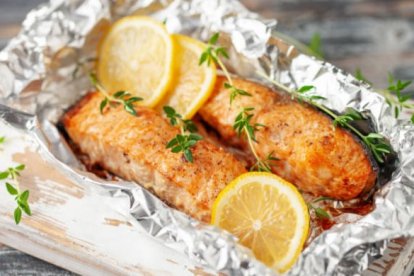 Salmón al papillote