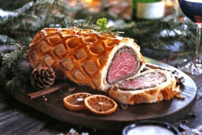 Solomillo Wellington al horno