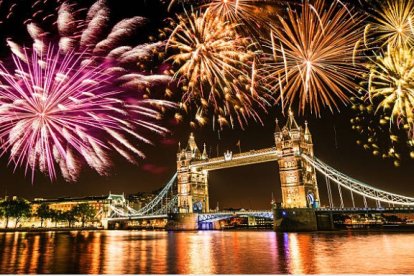 Fuegos artificiales Londres