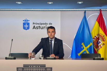 El consejero de Hacienda, Justicia y Asuntos Europeos y portavoz del gobierno de ASturias, Guillermo Peláez.