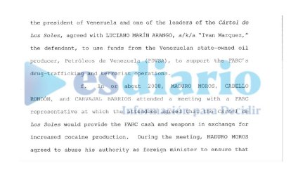 Parte de las negociaciones del Gobierno de Venezuela con las FARC