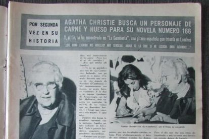 La amistad de Agatha Christie y La Camboria en la prensa.