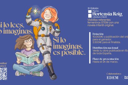 Cartel del certamen literario Premio Hortensia Roig