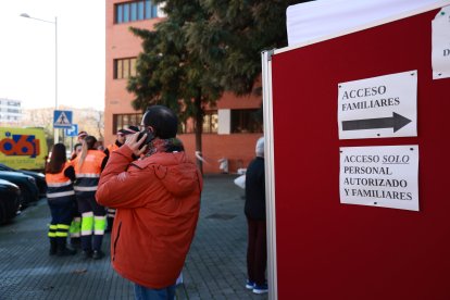 Imagen de la zona para familiares de víctimas en el siniestro ferroviario de Adamuz (Córdoba).