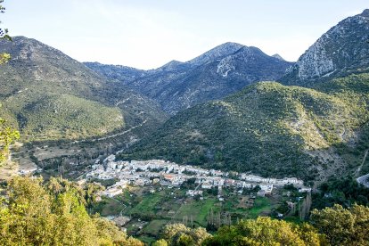 Vista de Banamahoma, Cádiz.