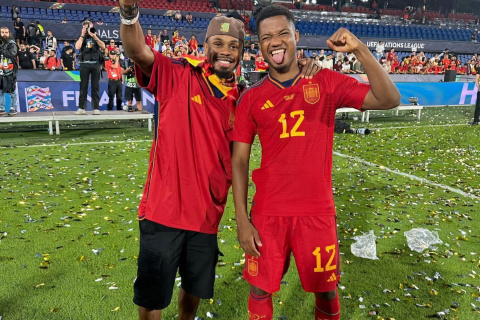 Ansu Fati y su hermano, Fatinho