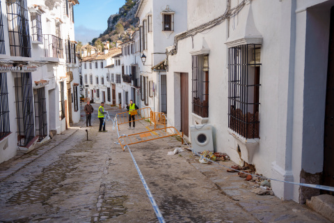 La localidad gaditana de Grazalema recuperando la normalidad.