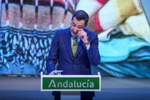 El presidente de la Junta de Andalucía, Juanma Moreno.