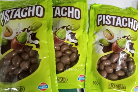 Pistachos con chocolate de Mercadona
