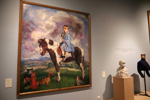 Cuadro de Zuloaga en la exposición “Cayetana. Grande de España’ en el palacio de Las Dueñas.