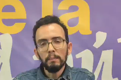 Candidato a la Junta de Castilla y León por Podemos, Miguel Ángel Llamas