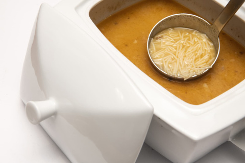 Un platito de sopa apetece incluso cuando no hace mucho frío.
FOTO-Manuel Díaz.