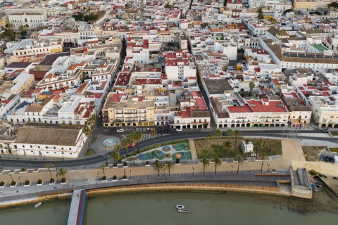 Imagen aérea de El Puerto de Santa María (Cádiz)