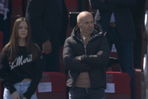 Iniesta, en el Camp Nou