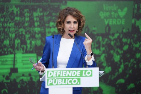 La secretaria general del PSOE-A y candidata a la Presidencia de la Junta de Andalucía, María Jesús Montero.