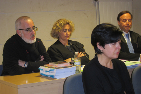 Alfonso Basterra y Rosario Porto declaran en 2015.