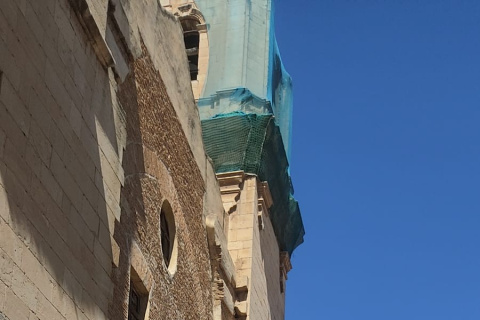 La cúpula de San Agustín de Orihuela, presenta importantes deterioros.