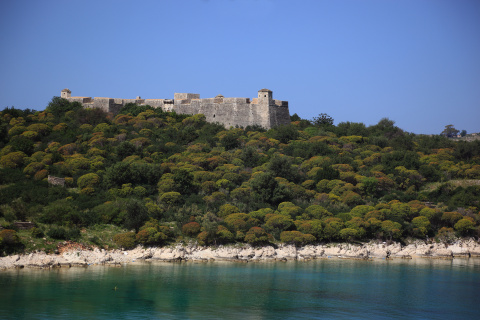 El castillo de Porto Palermo (cerca de Himare).