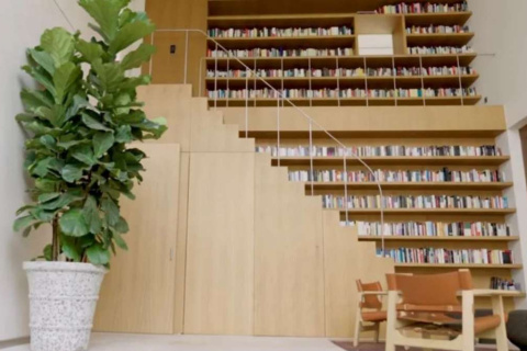 Biblioteca de la casa.