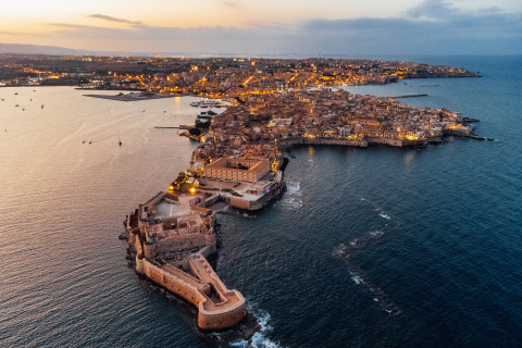 La isla de Ortigia, en Siracusa (Sicilia).