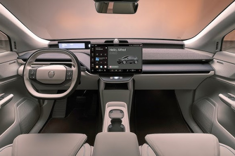 Volvo Ex60 interior consola