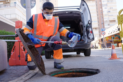 Obras de mejora en el sistema de saneamiento en la zona de Levante.