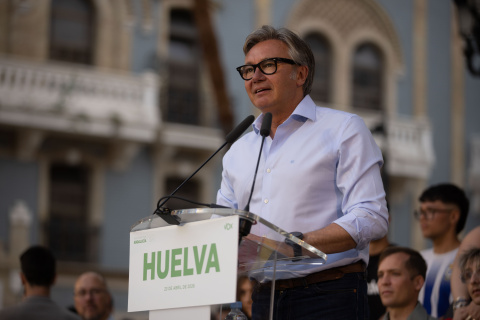 El candidato a la Presidencia de la Junta, Manuel Gavira.