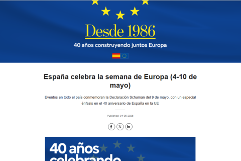 Página web Parlamento Europeo