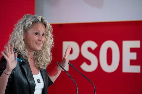 La portavoz de la Ejecutiva Federal del PSOE, Montse Mínguez