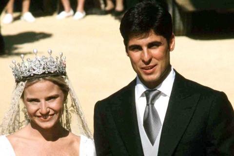 Eugenia Martínez de Irujo y Fran Rivera el día de su boda.