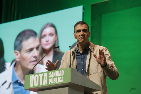 Pedro Sánchez, este domingo en La Línea