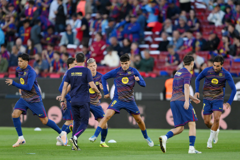 Calentamiento del Barcelona