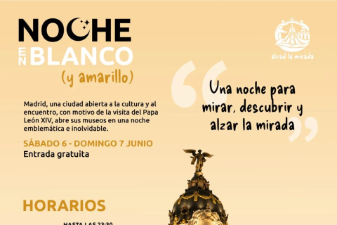 Cartel de la 'Noche en blanco'.