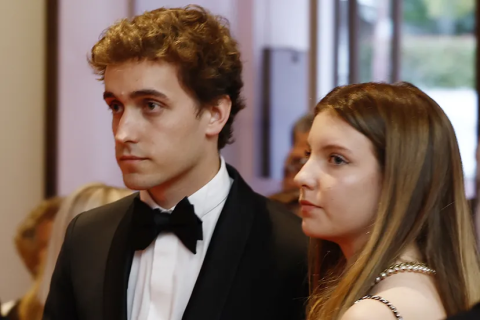 Ignacio Barquero de Llaude con Carmen Thyssen.