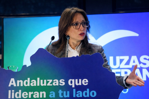 La presidenta del PP de Málaga, Patricia Navarro, en una imagen de archivo.
