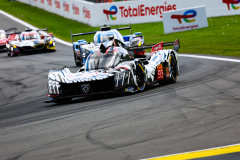 Peugeot 9X8 #93, Hypercar, action during the TotalEnergies 6 Hours of Spa-Francorchamps 2026, 2nd round of the 2026 FIA World Endurance Championship, from May 7 to 9, 2026 on the Circuit de Spa-Francorchamps in Stavelot, Belgium - Photo Florent Gooden / DPPI