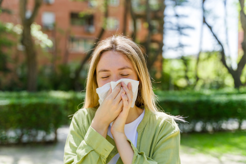 Los altos niveles de polen durante la primavera pueden intensificar síntomas como estornudos, congestión nasal o picor ocular en personas alérgicas