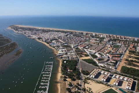 Imagen aérea de Punta Umbría (Huelva).