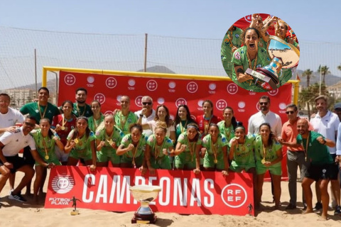 El CD Higicontrol Melilla de la Primera División de fútbol playa femenino, se proclama campeón de liga.