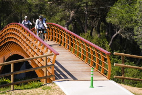 Imagen del nuevo carril ciclopeatonal de Cartaya (Huelva).