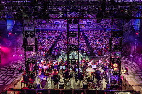 Il Volo durante su concierto en Barcelona