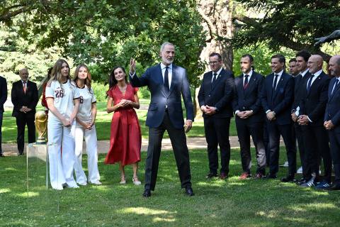 El discurso del rey a los campeones del mundo