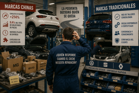 Talleres y recambios para coches chinos