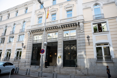 Fachada de la sede del Consejo General del Poder Judicial