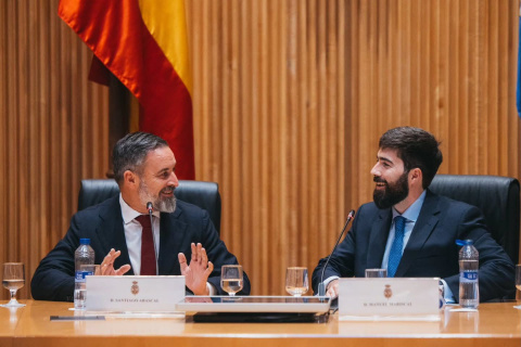Santiago Abascal junto a Manuel Mariscal