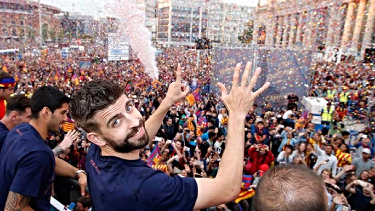 Gerard Piqué la ha vuelto a liar. FOTO: FCB.