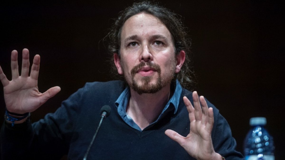 Pablo Iglesias, en la Universidad Complutense