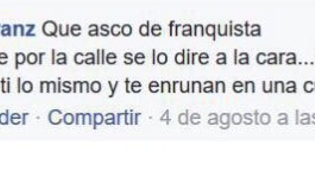 Un candidato de Izquierda Unida amenaza de muerte a un diputado nacional